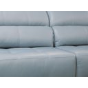 Ver imagem 5 de Sofá Retrátil e Reclinável de Couro Atami 2,30 M Light Blue - Mempra Design
