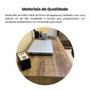Ver imagem 7 de Escrivaninha Mesa Escritório Minimalista e Compacta Cooler para Home Office 1 Gaveta 91cm Pinho Marrom
