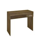 Ver imagem 4 de Escrivaninha Mesa Escritório Minimalista e Compacta Cooler para Home Office 1 Gaveta 91cm Pinho Marrom