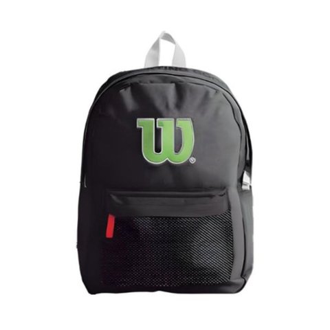 Mochila de Costas Esportiva Preta e Cinza - Wilson
