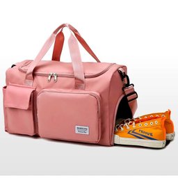 Bolsa Feminina para Academia Viagem e Lazer Rosa - 5