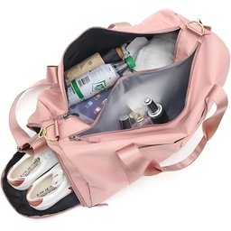 Bolsa Feminina para Academia Viagem e Lazer Rosa - 3