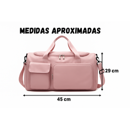 Bolsa Feminina para Academia Viagem e Lazer Rosa - 4