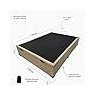Base Cama Box Bege com Baú Casal Linho 1,38 X 1,88cm Reforçada - Madeira Eucalipto - 12