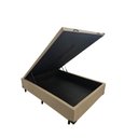 Ver imagem 7 de Base Cama Box Bege com Baú Casal Linho 1,38 X 1,88cm Reforçada - Madeira Eucalipto