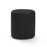 Puff Decorativo Redondo Cilíndrico Noruega - Corano Preto - 1