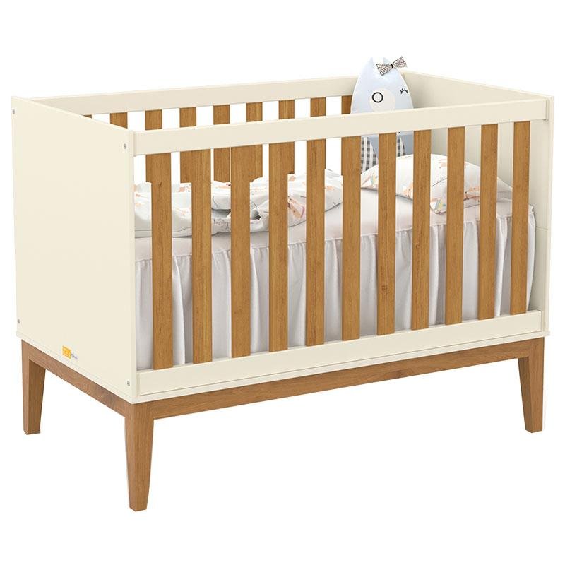 Berço Americano Unique Off White Freijó Eco Wood com Colchão Gazin - Matic - 2