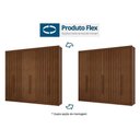Ver imagem 3 de Guarda Roupa Casal 6 Portas 4 Ripadas e 8 Gavetas Grécia Cacau - Conquista