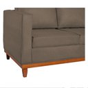 Ver imagem 5 de Sofá 3 Lugares Europa 180 cm Estilo Conforto e Elegância Suede Marrom - Amarena Móveis