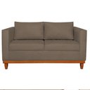 Ver imagem 4 de Sofá 3 Lugares Europa 180 cm Estilo Conforto e Elegância Suede Marrom - Amarena Móveis