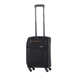 Mala de Bordo Pequena para Viagem Expansível Poliester Samsonite Bahia Cadeado Tsa Rodas 360º Preta - 1