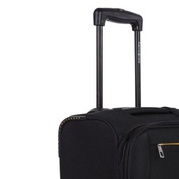 Mala de Bordo Pequena para Viagem Expansível Poliester Samsonite Bahia Cadeado Tsa Rodas 360º Preta - 5