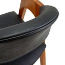 Ver imagem 4 de Poltrona Lithi em Durango Preto Sofisticada para Espaços Gourmet & Sala de Jantar