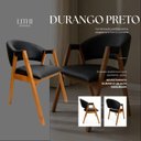 Ver imagem 5 de Poltrona Lithi em Durango Preto Sofisticada para Espaços Gourmet & Sala de Jantar
