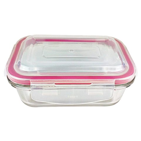 Pote Retangular Tampa Hermética 370ml - Uni Vendas