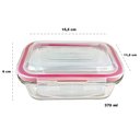 Ver imagem 2 de Pote Retangular Tampa Hermética 370ml - Uni Vendas
