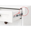 Ver imagem 4 de Mesa de Cabeceira Suspensa Provençal 30cm com 2 Gavetas MDF 15mm Branco Já Montada