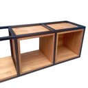 Ver imagem 5 de Prateleira Suspensa de Madeira e Ferro Estilo Industrial - Ferro Preto e Madeira Castanheira