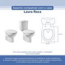 Ver imagem 3 de Tampa Vaso Sanitário Poliester Acrilico Laura Branco para Bacia Roca