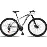 Bicicleta Aro 29 Dropp Aluminum 21v Disco Branco Preto 17´´ - 1