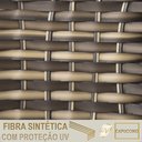 Ver imagem 6 de 4 Espreguiçadeira Catar e 4 Mesa Garden Alumínio e Fibra Trama Moveis