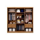 Ver imagem 3 de Guarda Roupa 6 Portas e 4 Gavetas New Vértice/messina Branco - Novo Horizonte