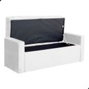 Ver imagem 6 de Kit Cabeceira e Calçadeira Baú Emma Suede King 195 Cm