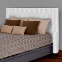 Ver imagem 2 de Kit Cabeceira e Calçadeira Baú Emma Suede King 195 Cm