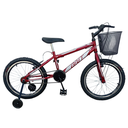 Ver imagem 1 de BICICLETA ARO 20 BNT CISSY MTB FREIO VBRAKE FEM RODA LATERAL:Vermelho com Branco
