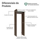 Ver imagem 3 de Porta-geladeira 73 Cm 1 Porta Basculante Rustic/branco Veludo Lux Madesa