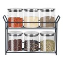 Ver imagem 1 de Jogo de Porta Condimentos em Vidro Borossilicato com 6 Potes 350ml Dynasty