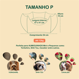 Caminhas de Cachorro 100% Algodão - Noites Tranquilas e Revigorantes - Resistente e Antiderrapante - 7