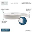 Ver imagem 5 de Rodapé Flexível Autoadesivo em Eva 18m Branco Linha Lucca Molduraflex