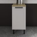 Ver imagem 2 de Balcão para Cozinha 40cm 1 Porta Mdf Branco Cz3303