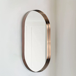 Espelho Oval com Moldura em Metal 80 x 50 cm - 4