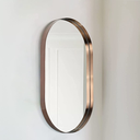 Ver imagem 4 de Espelho Oval com Moldura em Metal 80 x 50 cm