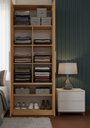Ver imagem 1 de Guarda-roupa Modular 2p com Nichos 1012 Castanho