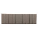 Ver imagem 2 de Cabeceira King Linho Cinza Placa Modulada Estofada Ripada Adesiva