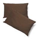 Ver imagem 1 de Conjunto Porta Travesseiro em Veludo Liso Várias Cores Cor:marrom Camurça