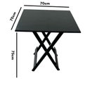 Ver imagem 2 de Conjunto Mesa Dobrável com Tampo em Mdf Ultra Plus e 4 Cadeiras Dobráveis Preto