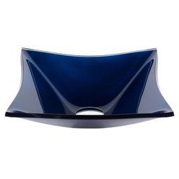 Gabinete de Vidro 40cm para Banheiro Cuba Quadrada Azul - DaHora - 3