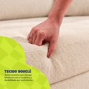Ver mais imagens de Sofá Cama Nami 1,50m Xpand Tech Tecido Bouclê Bege Claro Cama Inbox