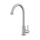 Ver imagem 2 de Lux Torneira Curva de Bancada em Aço Inox com Arejador e Giro 360° – Moderna e Durável Aço Inox