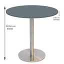 Ver imagem 4 de Mesa Bistrô Beta 112,50 Cm (alt) Disco Redondo Tampo Mdp Redondo 60 Cm (larg) X 2,50 Cm (alt)