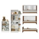 Ver imagem 5 de Quarto de Bebê Completo com Berço 3 em 1 para Colchão 130x60cm Confete Multimóveis MP4910