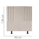 Ver imagem 2 de Cabeceira para Cama Box Solteiro 90 Cm Grécia:bege