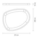 Ver imagem 2 de Bandeja Organica Churrasco Tramontina Média em Madeira Teca FSC com Acabamento em Óleo Mineral 37x29