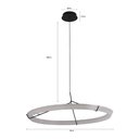 Ver imagem 4 de Lustre Pendente Nordecor Gise 2870 76cm Preto Led Bivolt