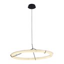 Ver imagem 3 de Lustre Pendente Nordecor Gise 2870 76cm Preto Led Bivolt