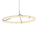 Ver imagem 1 de Lustre Pendente Nordecor Gise 2870 76cm Preto Led Bivolt